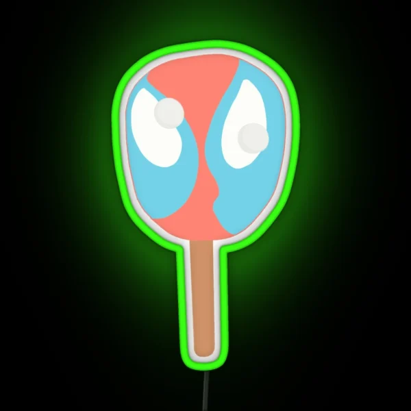 Spidey Popsicle RGB Neon Sign