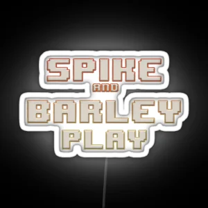 Spike And Barley Play Logo RGB Neon Sign
