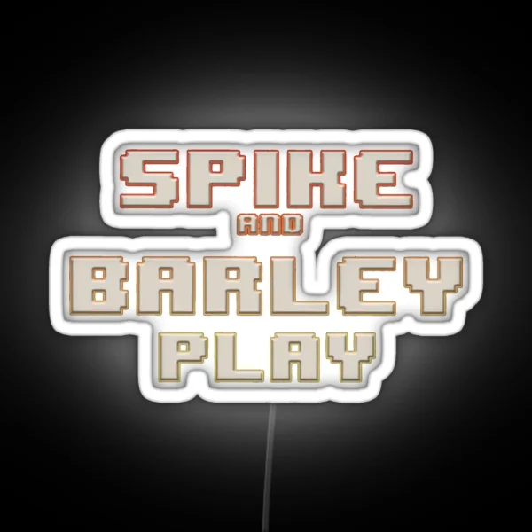 Spike And Barley Play Logo RGB Neon Sign