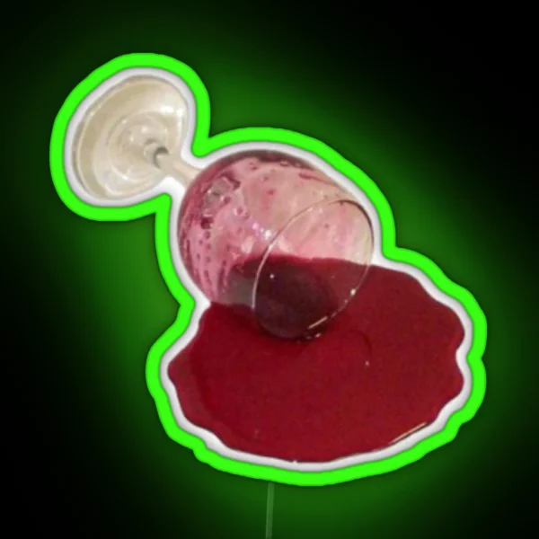 Spilled Red Wine RGB Neon Sign