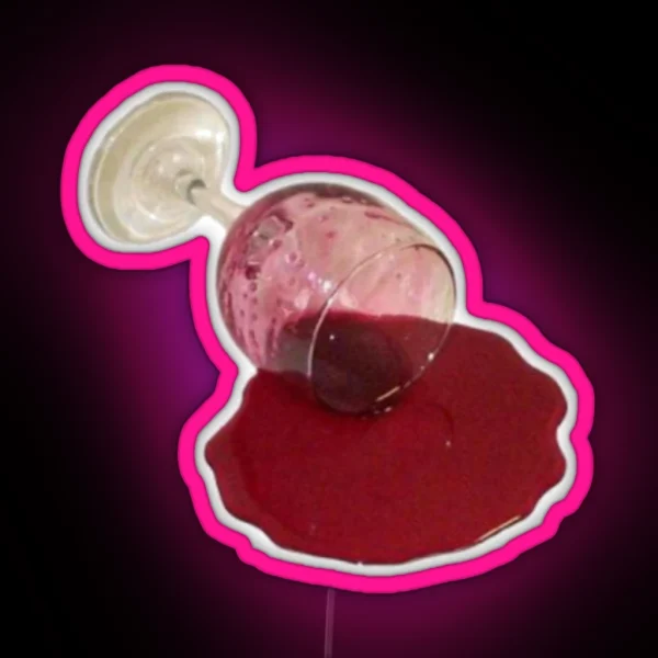 Spilled Red Wine RGB Neon Sign
