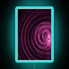 Spiral design LED neon sign with vibrant RGB color changing effect