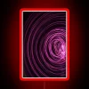 Dazzling spiral design radiant LED light trail RGB neon decoration.