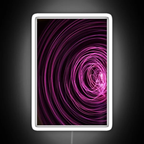 Spiral Light Trail RGB Neon Sign