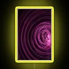 RGB LED spiral art display with vibrant color changing patterns