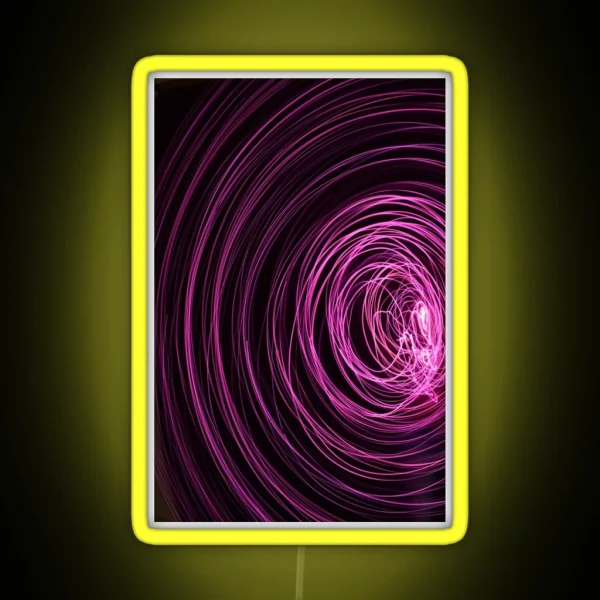 Spiral Light Trail RGB Neon Sign