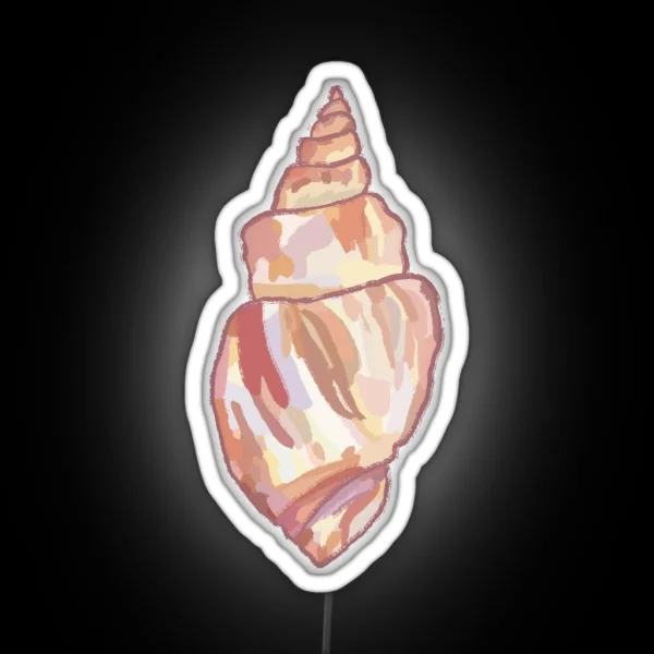 Spiral Seashell RGB Neon Sign