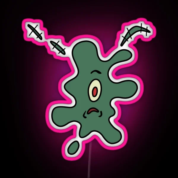 Splattered Plankton RGB Neon Sign