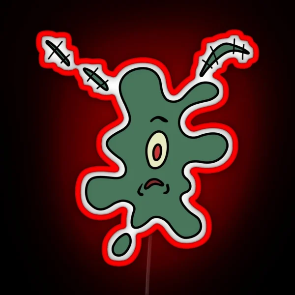 Splattered Plankton RGB Neon Sign