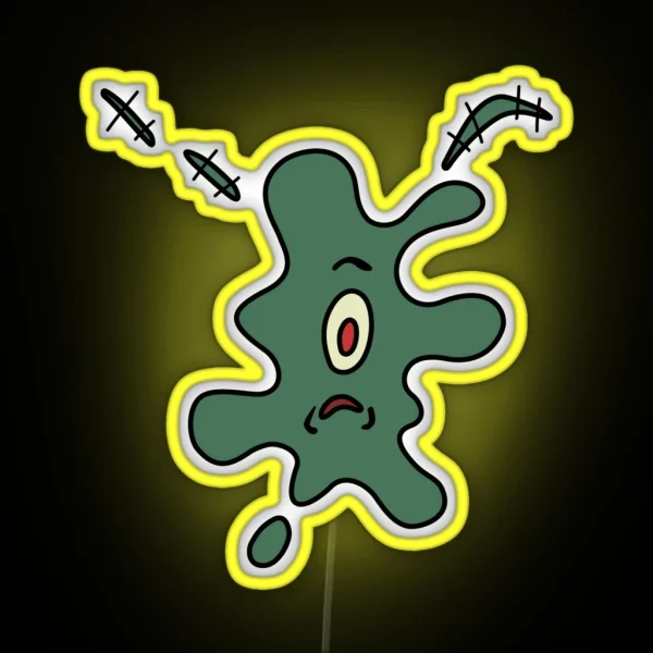 Splattered Plankton RGB Neon Sign