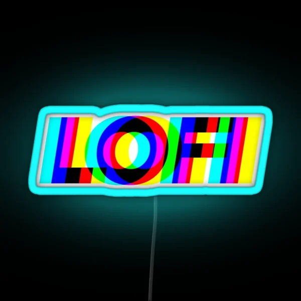 Split LOFI RGB Neon Sign