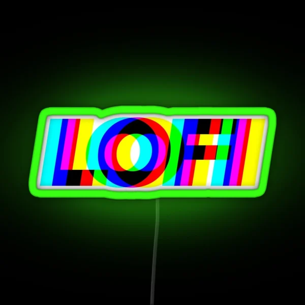 Split LOFI RGB Neon Sign