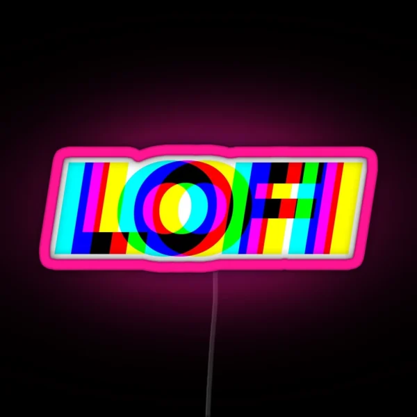 Split LOFI RGB Neon Sign
