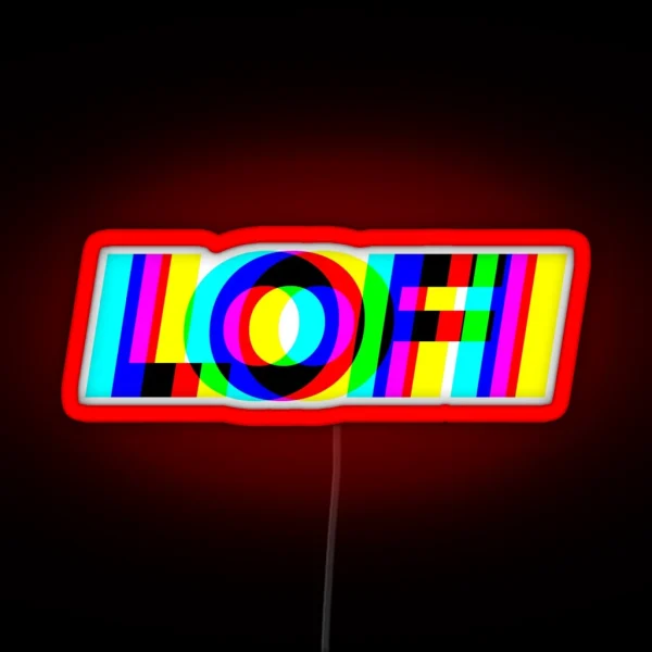 Split LOFI RGB Neon Sign