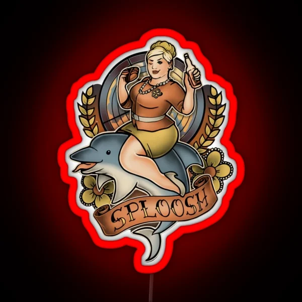 SPLOOSH Pam Poovey ARCHER RGB Neon Sign