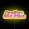 RGB LED Canvas Display Art Neon Sign with Spoiler God Theme