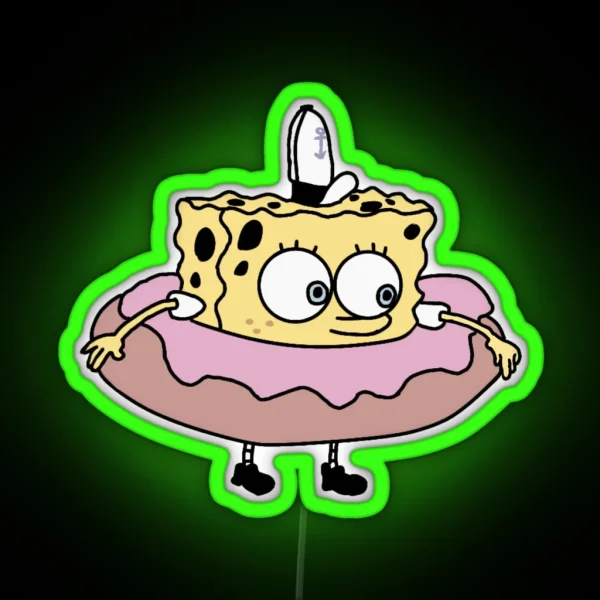 Spongebob Donut RGB Neon Sign