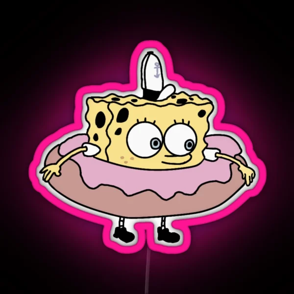 Spongebob Donut RGB Neon Sign