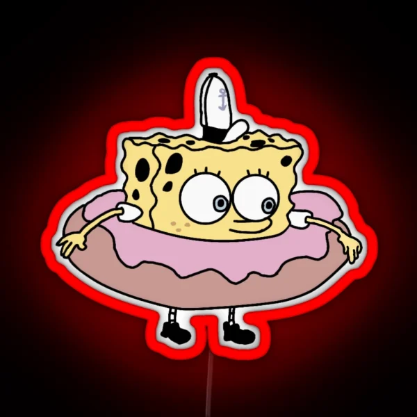 Spongebob Donut RGB Neon Sign