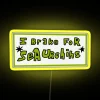 Bright Neon RGB LED Sign with Customizable Funny Beach Theme Message