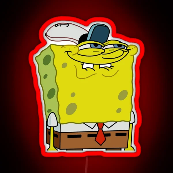 Spongebob Meme Face RGB Neon Sign