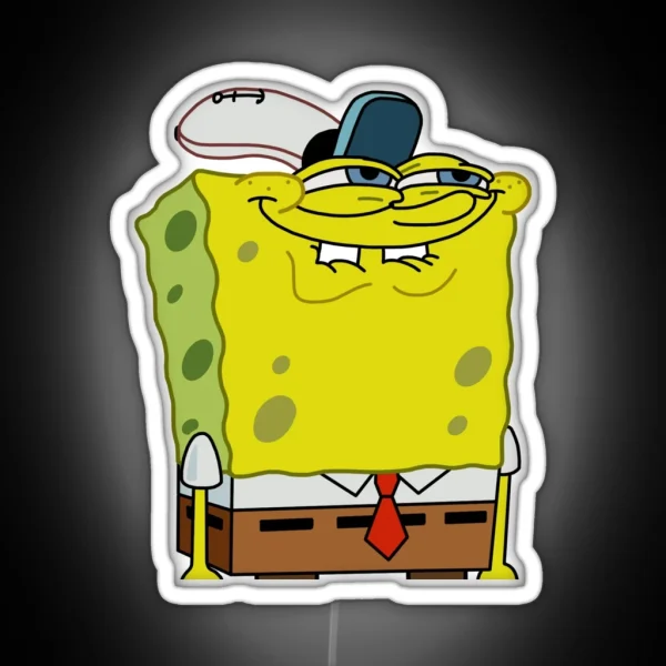 Spongebob Meme Face RGB Neon Sign