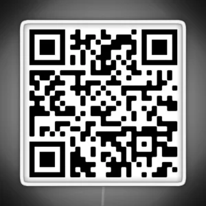 Spongebob QR Code For Who Put You On The Planet YT Video RGB Neon Sign