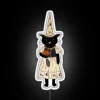 Neon Spooky Cat Decor Glow in the Dark Wall Art