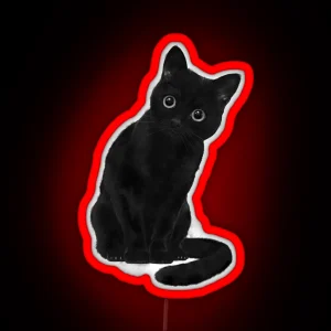 Spooky Cute Cat RGB Neon Sign