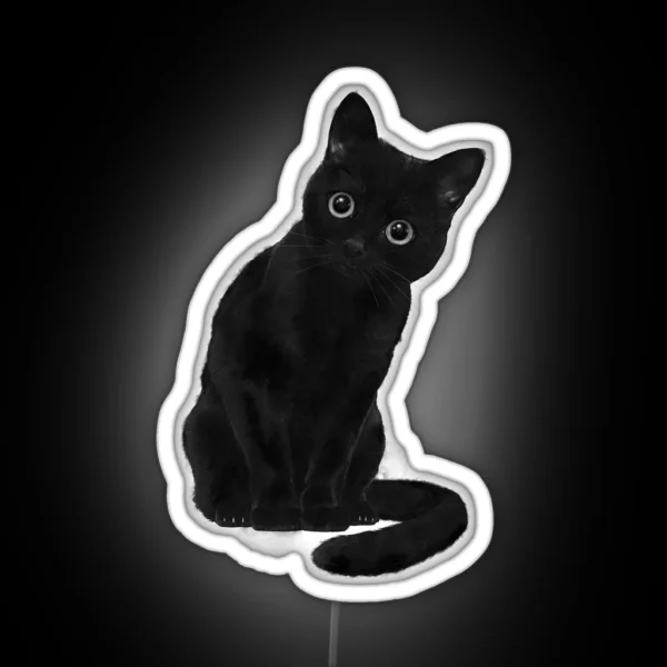 Spooky Cute Cat RGB Neon Sign