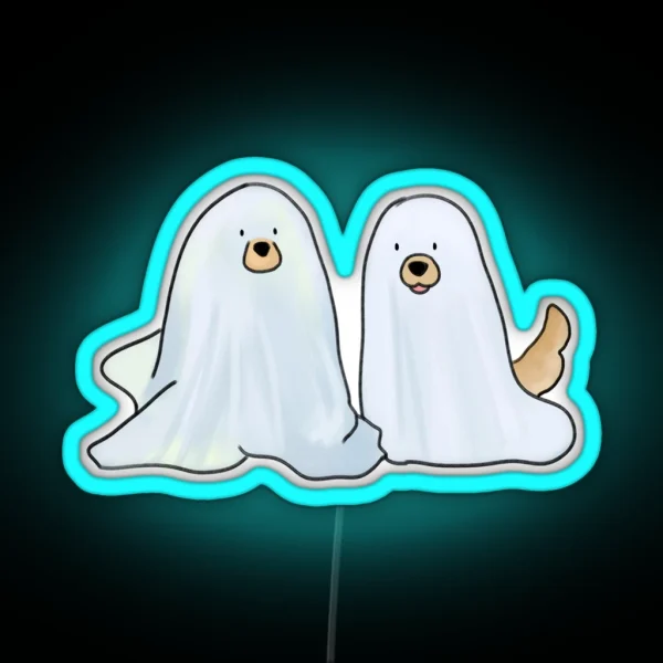 Spooky Dogs RGB Neon Sign