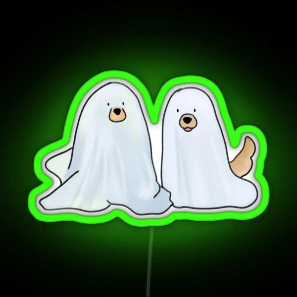 Spooky Dogs RGB Neon Sign