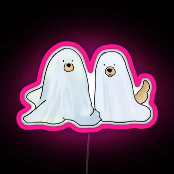 Spooky Dogs RGB Neon Sign