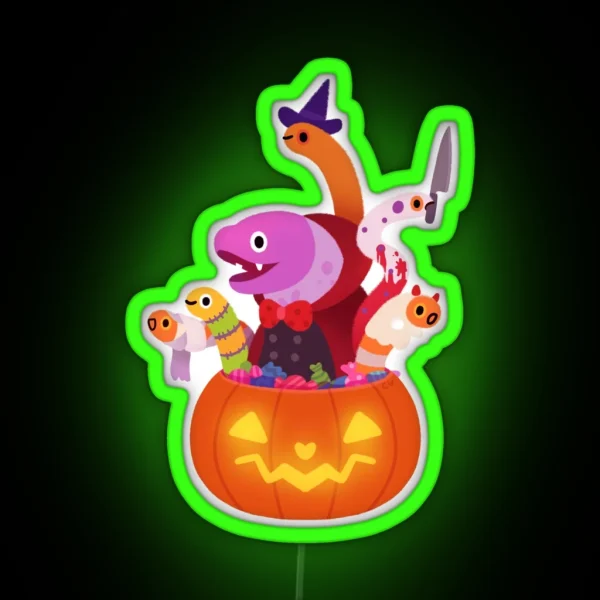 Spooky Eels RGB Neon Sign