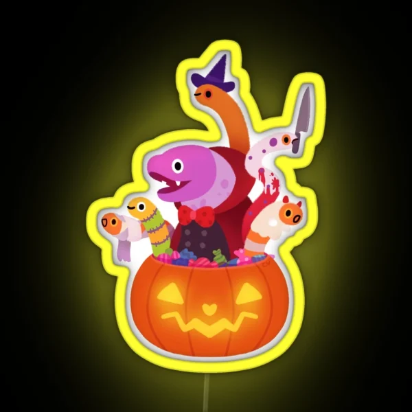 Spooky Eels RGB Neon Sign