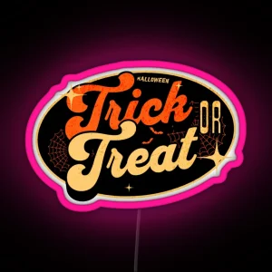 Spooky Fun Trick Or Treat Time RGB Neon Sign