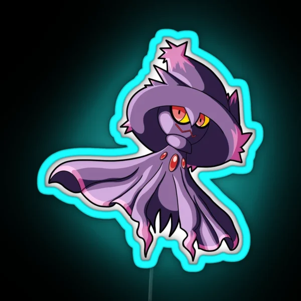 Spooky Ghost Witch RGB Neon Sign
