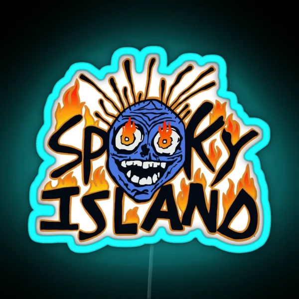 Spooky Island RGB Neon Sign