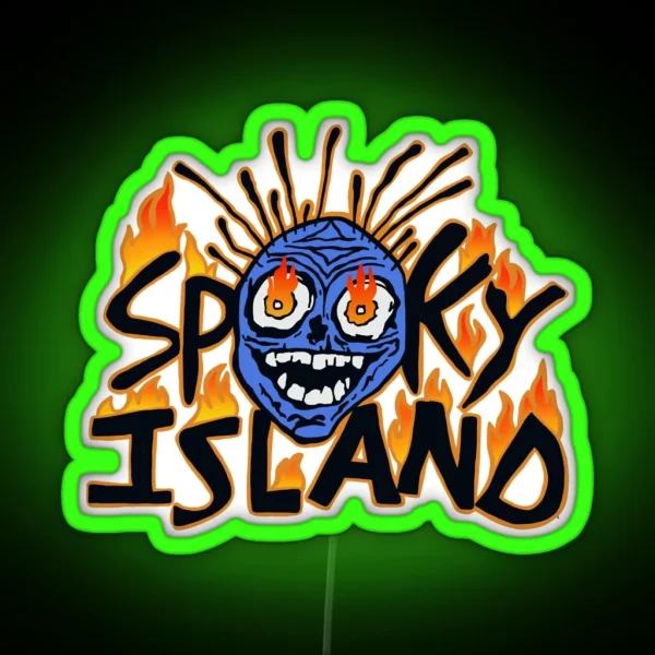 Spooky Island RGB Neon Sign