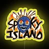 Add a spooky island ambiance with vibrant RGB neon lighting