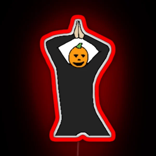 Spooky Season Pumpkin RGB Neon Sign