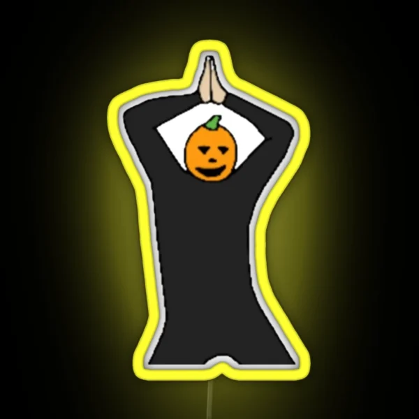 Spooky Season Pumpkin RGB Neon Sign