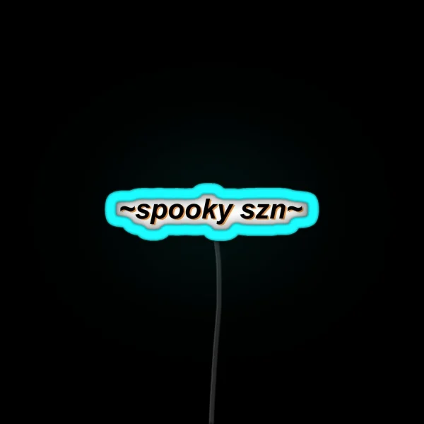 Spooky Szn Spooky Season Retro Art RGB Neon Sign