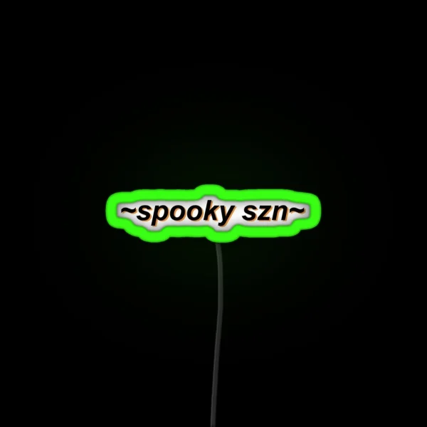 Spooky Szn Spooky Season Retro Art RGB Neon Sign