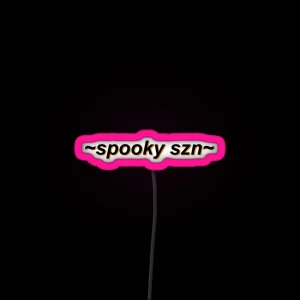 Spooky Szn Spooky Season Retro Art RGB Neon Sign