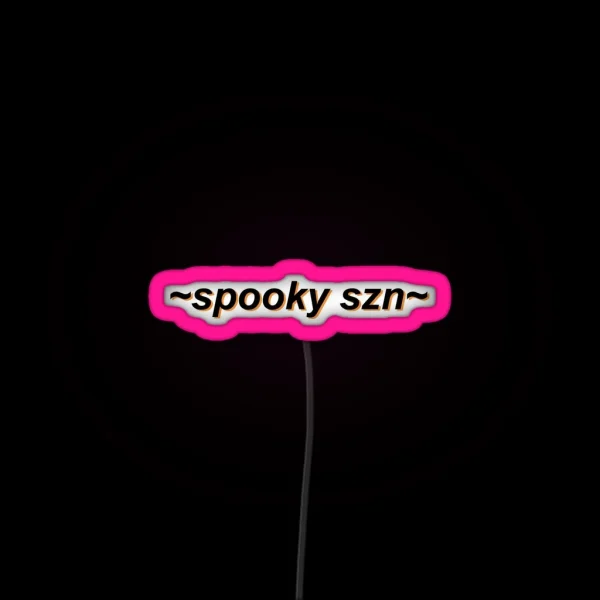 Spooky Szn Spooky Season Retro Art RGB Neon Sign