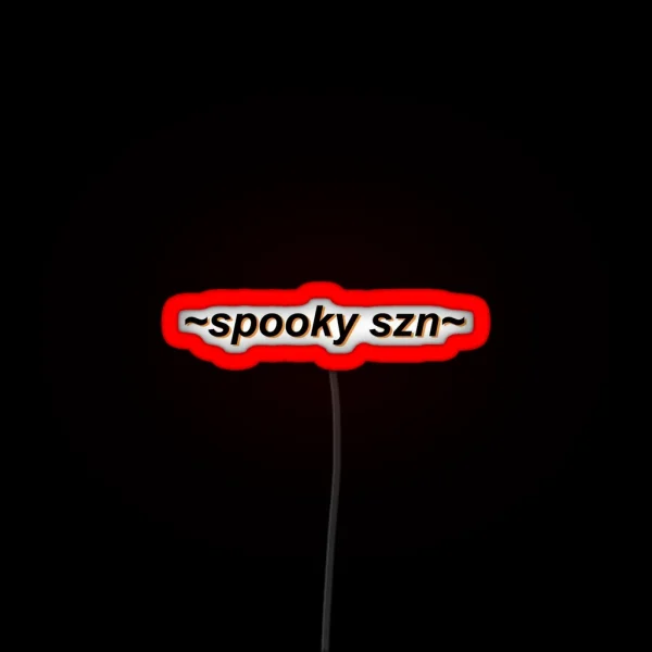 Spooky Szn Spooky Season Retro Art RGB Neon Sign