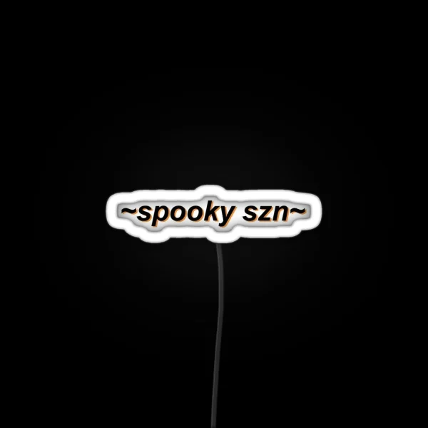Spooky Szn Spooky Season Retro Art RGB Neon Sign