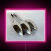 Customizable RGB LED Canvas Sign with Spoon Design Overlay Display