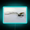 Vibrant RGB Neon Sign: Spoons Silverware Art with Modern Flair Design